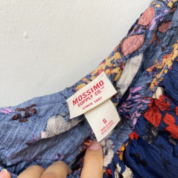Mossimo Supply Co. One Shoulder Floral Top sz S - Picture 5 of 7